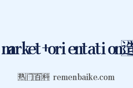 market+orientation造句是什么意思的图片